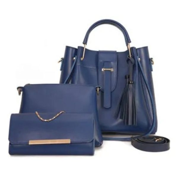 Alexa 3-in-1 Handbag Set – Blue – Luxury Look at a Sale Price
