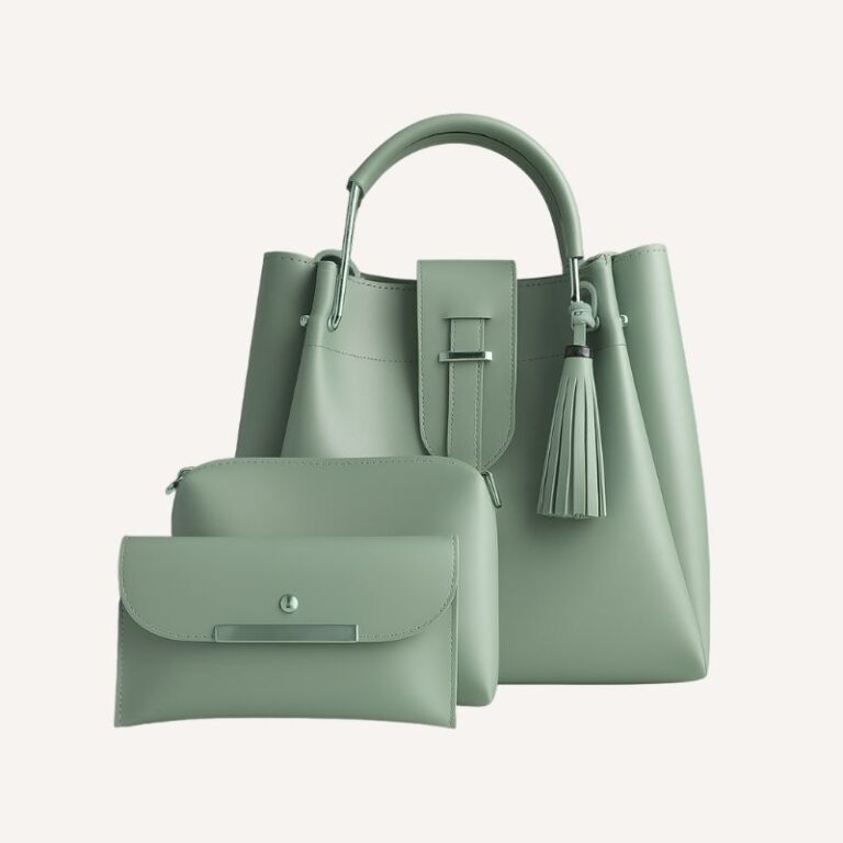 Alexa 3-in-1 Handbag Set showcase for aqua green color