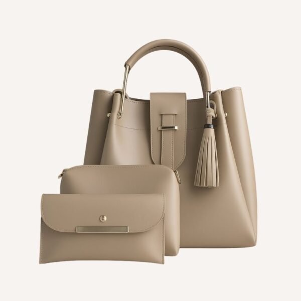 Alexa 3 pcs Handbag Set – Beige showcase