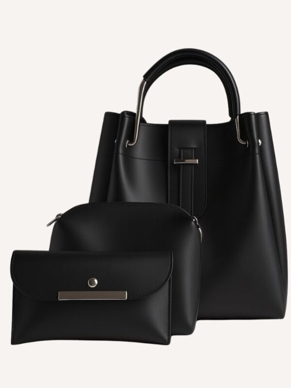 Alexa 3 pcs Handbag Set – Black showcase