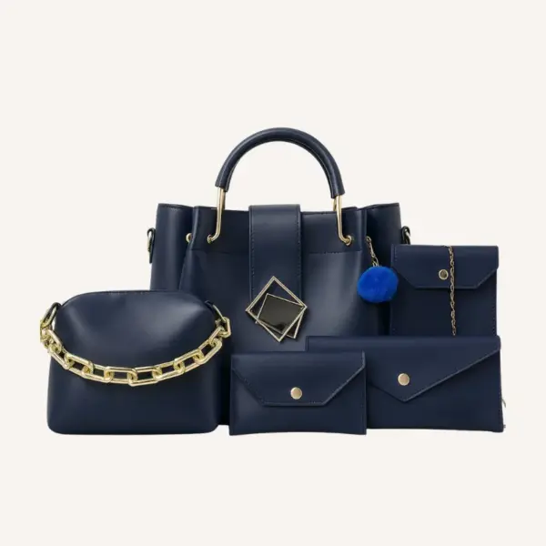 Paradise 5-in-1 Handbag Set – Blue