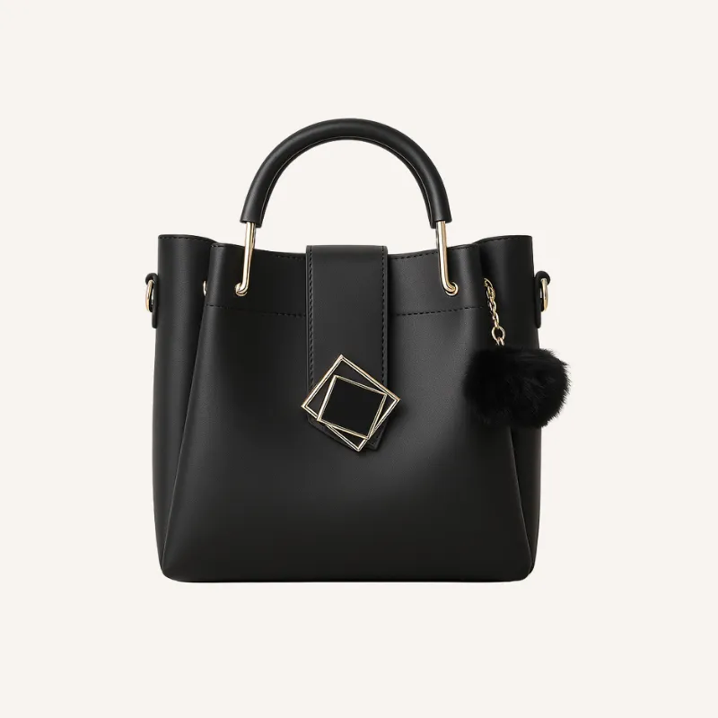 Paradise 5 piece black main bag front side