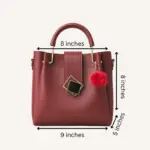 Paradise 5 piece mehroon front dimensions