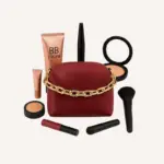 Paradise 5 piece mehroon makeup pouch