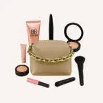 Paradise 5 piece pink makeup pouches