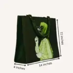 Shein - Hijab - Green main bag side pose dimensions