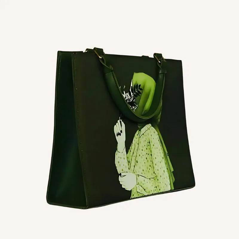 Shein - Hijab - Green main bag side pose