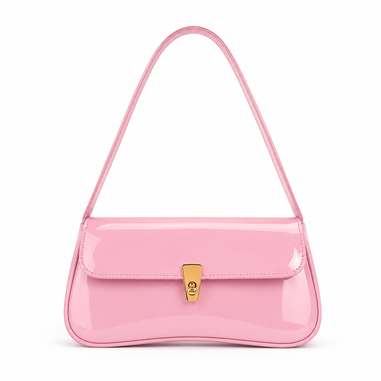 Trendy Glossy Shoulder Bag